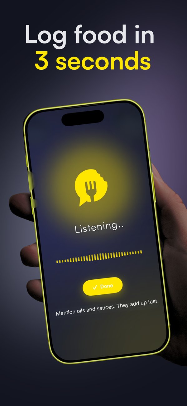 Logma listening to a meal: log food in 3 seconds
